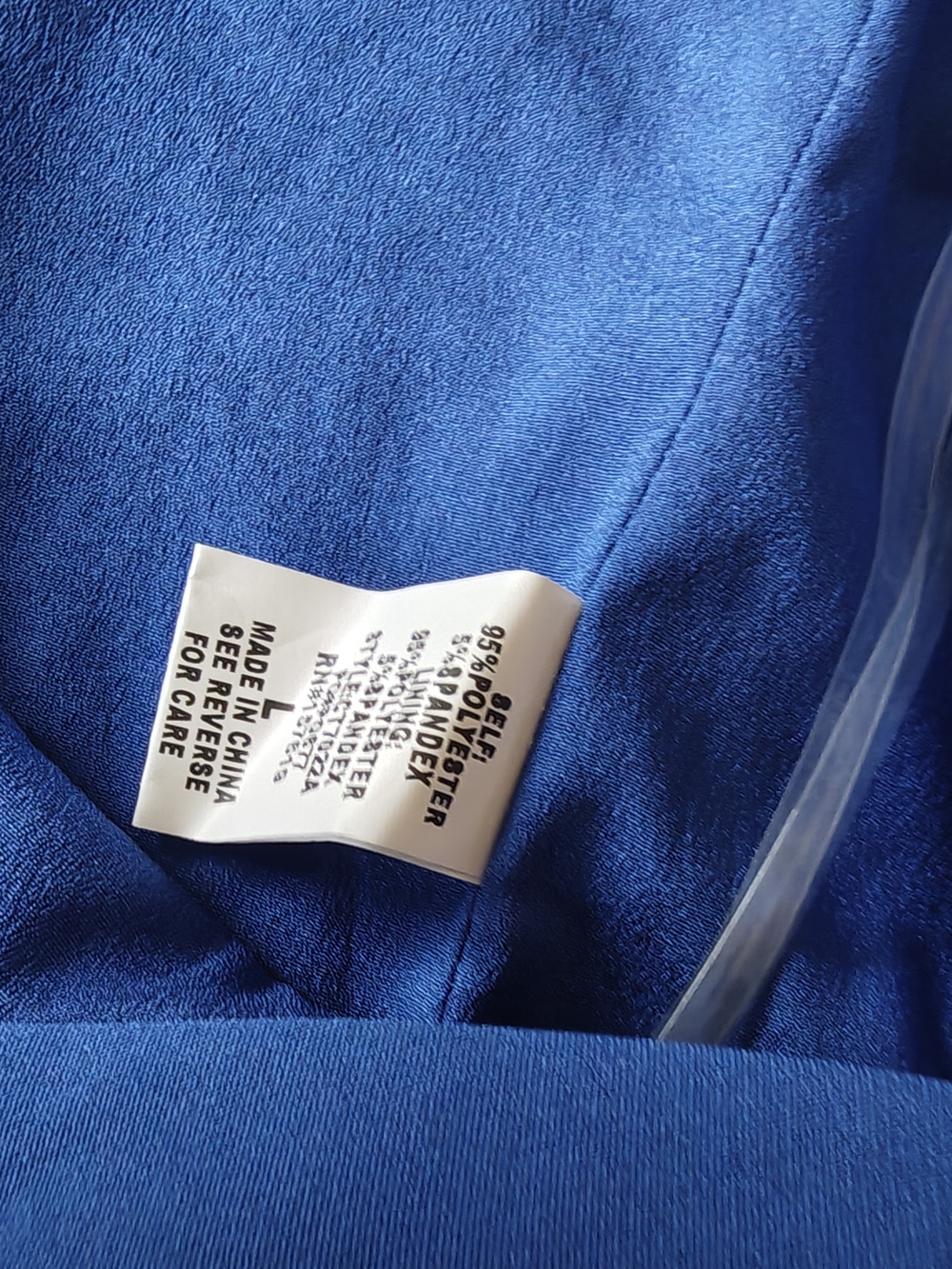 Cloud Ten Women’s Royal Blue Bow Detail Crop Top Size L - Picture 6 of 9